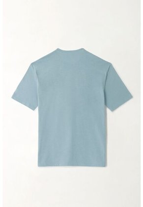 Tennis Camiseta En Jersey Flamé Azul Para Hombre