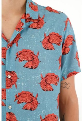 Tennis Camisa Tipo Bowling Para Hombre