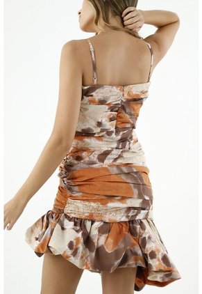 Tennis Vestido Estampado Asimétrico Para Mujer