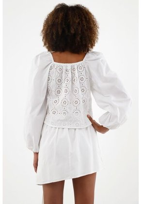 Tennis Camisa Crudo Con Escote Recto Para Mujer