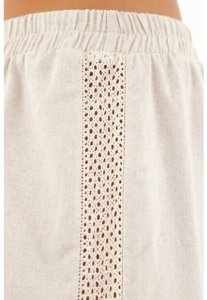 Pantalón Crudo Tipo Lino Para Mujer