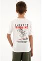 Camiseta Básica Crudo Con Estampado De Tigre Para Niño de Tennis
