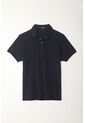 Tennis Polo Azul Cuello Tejido Para Hombre de Tennis