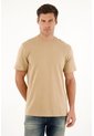 Camiseta Regular Fit Manga Corta Café Para Hombre de Tennis