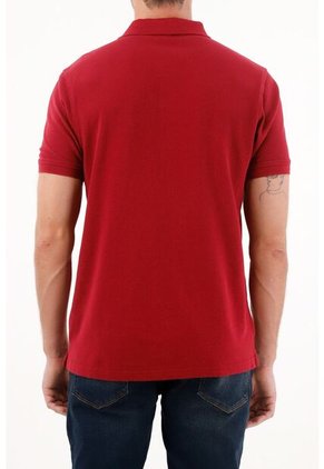 Tennis Polo Roja Con Raqueta Multicolor Para Hombre
