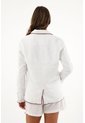 Tennis Abrigo Blanco Tipo Blazer En Lino Para Mujer de Tennis