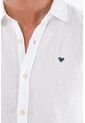Tennis Camisa Blanca En Lino Para Hombre de Tennis
