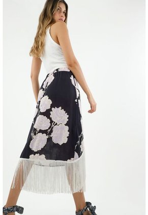 Tennis Falda Midi Estampada Para Mujer