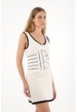 Tennis Camisa Tejida Manga Sisa Crudo Para Mujer de Tennis