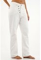 Jean Crudo Con Botones Para Mujer de Tennis