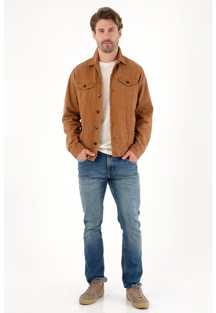 Tennis Jean Nudy Con Efecto Craquelado Azul Para Hombre