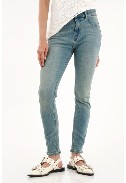 Tennis Jean Super Slim Azul Para Mujer