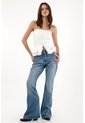 Tennis Camisa Strapless Con Corte Abombachado Crudo Para Mujer de Tennis