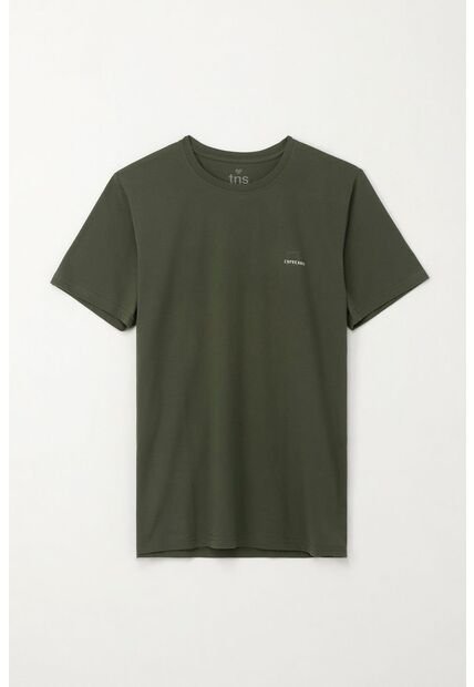 Tennis Camiseta Básica Manga Corta Verde Para Hombre