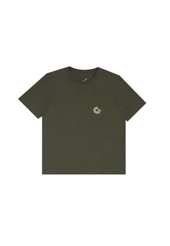 Camiseta Básica Estampada Verde Para Niño Tennis