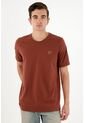 Camiseta Café Con Mini Bordado En Punto Corazón Para Hombre de Tennis