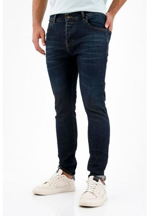 Jean Skinny Tono Oscuro Para Hombre