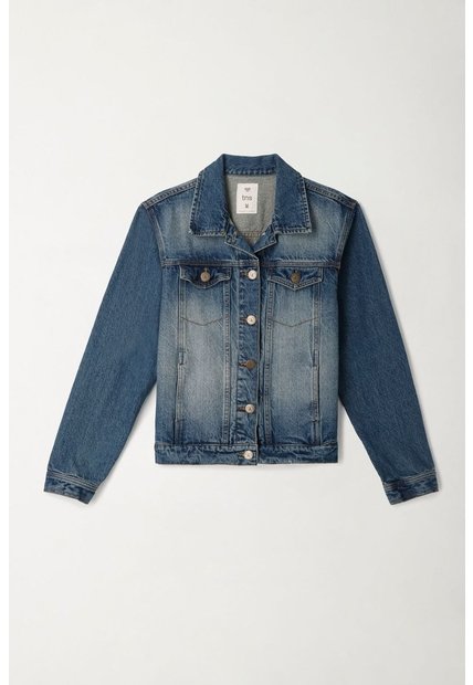 Tennis Chaqueta Azul En Denim Para Mujer