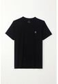 Tennis Camiseta Básica Con Mini Print Negra Para Hombre de Tennis