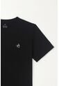 Tennis Camiseta Básica Con Mini Print Negra Para Hombre de Tennis