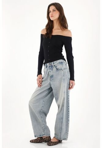 Tennis Camiseta Cuello Bandeja Negra Para Mujer Tennis