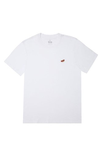 Tennis Camiseta Con Bordado Blanca Para Hombre Tennis