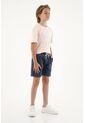 Bermuda Azul Con Pretina Elástica Para Niño de Tennis