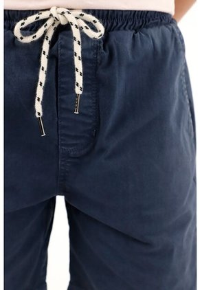 Bermuda Azul Con Pretina Elástica Para Niño