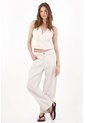 Tennis Chaleco Corto Con Frente Cruzado En Blanco Para Mujer de Tennis