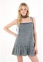Tennis Vestido Corto En Denim Azul Para Mujer de Tennis