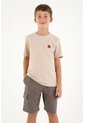 Camiseta Básica Café Con Estampado En Punto Corazón Para Niño de Tennis