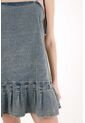 Tennis Vestido Corto En Denim Azul Para Mujer de Tennis