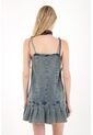 Tennis Vestido Corto En Denim Azul Para Mujer de Tennis