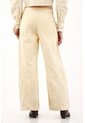 Tennis Jean Wide Leg Con Cortes Desflecados Amarillo Para Mujer de Tennis