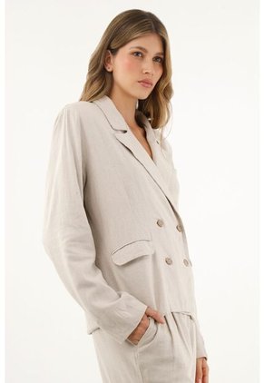 Tennis Chaqueta Tipo Blazer Crudo Para Mujer