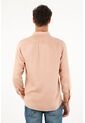 Camisa Manga Larga Rosada Con Teñido Overdye Para Hombre de Tennis