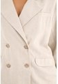 Tennis Chaqueta Tipo Blazer Crudo Para Mujer de Tennis