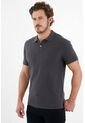 Polo Gris Con Raqueta Multicolor Para Hombre de Tennis