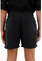 Tennis Bermuda Negra Con Bolsillos En Costados Para Hombre de Tennis
