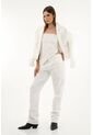 Tennis Jean Recto Tiro Alto Con Flecos Para Mujer de Tennis