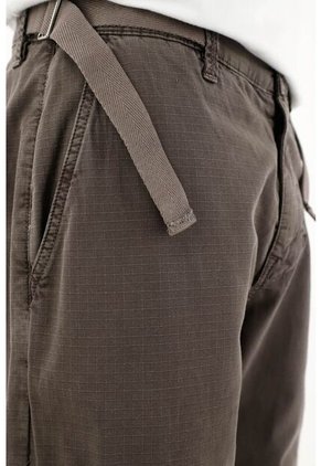 Pantalón Tipo Jogger Con Bolsillos Cargo Café Para Hombre