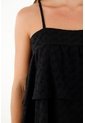 Tennis Camisa Negra En Ojalillo Para Mujer de Tennis
