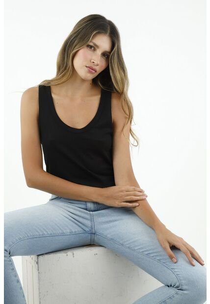 Camiseta Negra Para Mujer