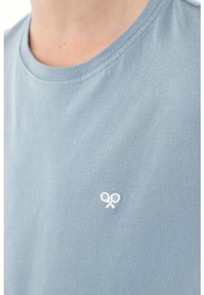 Camiseta Con Raqueta En Contraste Para Niño