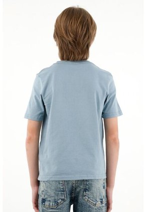 Camiseta Con Raqueta En Contraste Para Niño