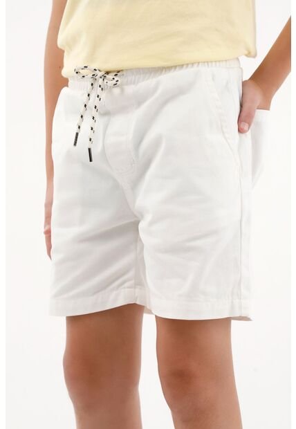 Bermuda Crudo Con Pretina Enresortada Para Niño