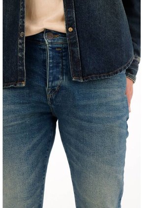 Tennis Jean Skinny Cinco Bolsillos Azul Para Hombre