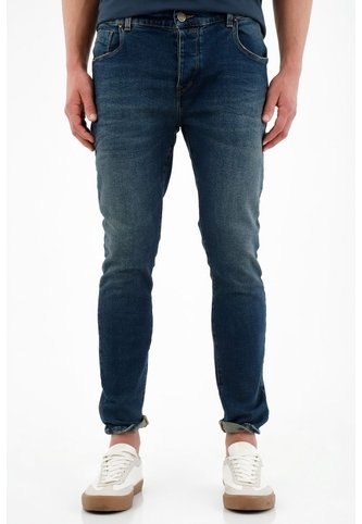 Tennis Jean Skinny Azul Tono Oscuro Para Hombre Tennis