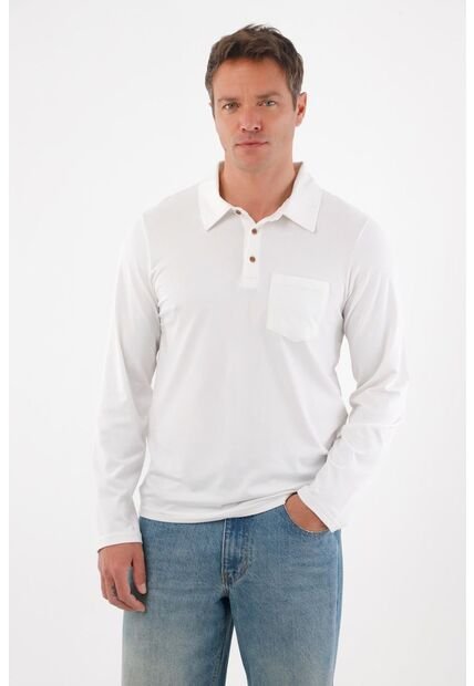 Tennis Camiseta De Cuello Polo Blanca Para Hombre