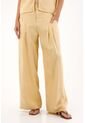 Tennis Pantalón Wide Leg De Tiro Alto Amarillo Para Mujer de Tennis